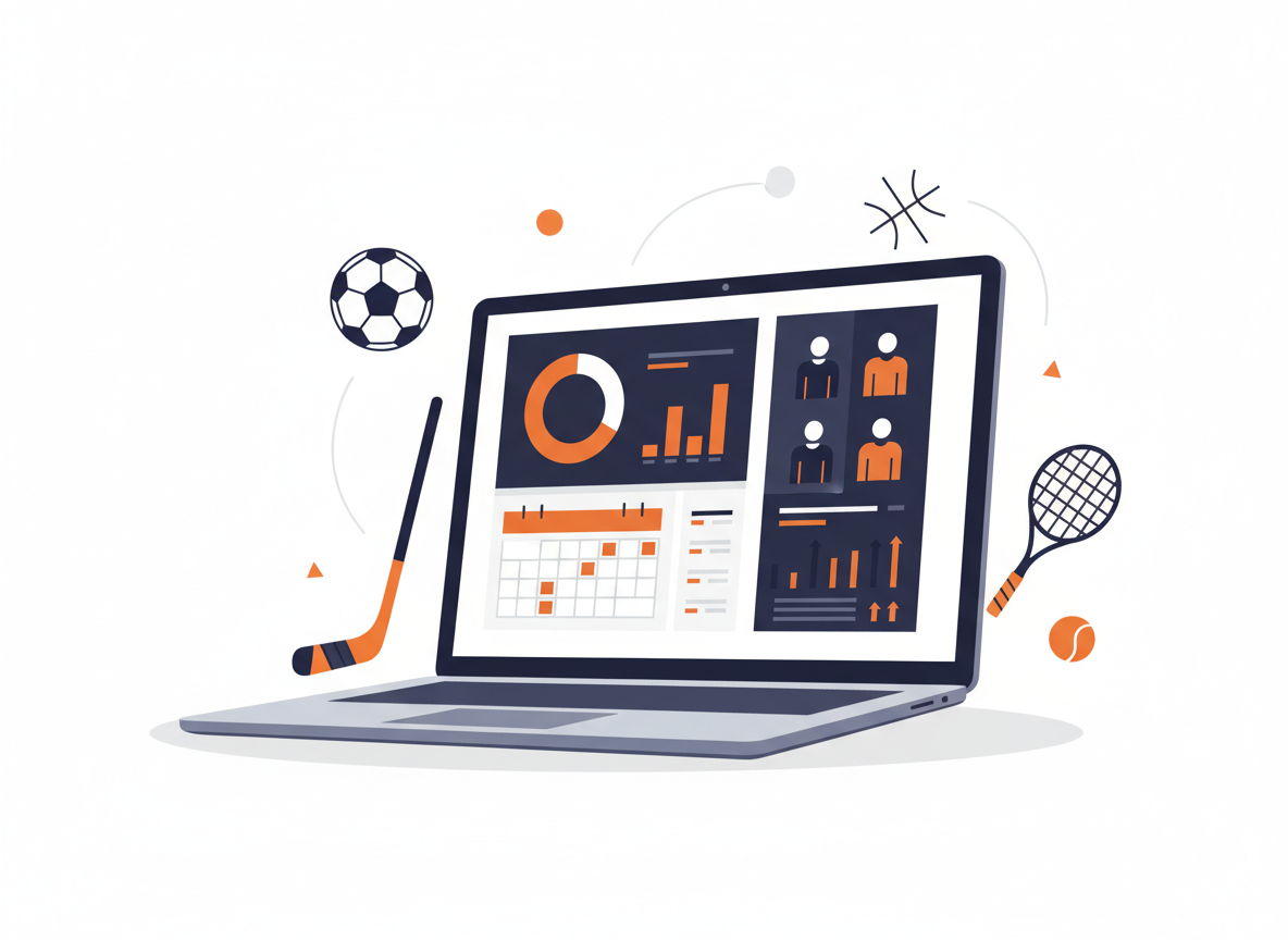 Dashboard de gestión deportiva